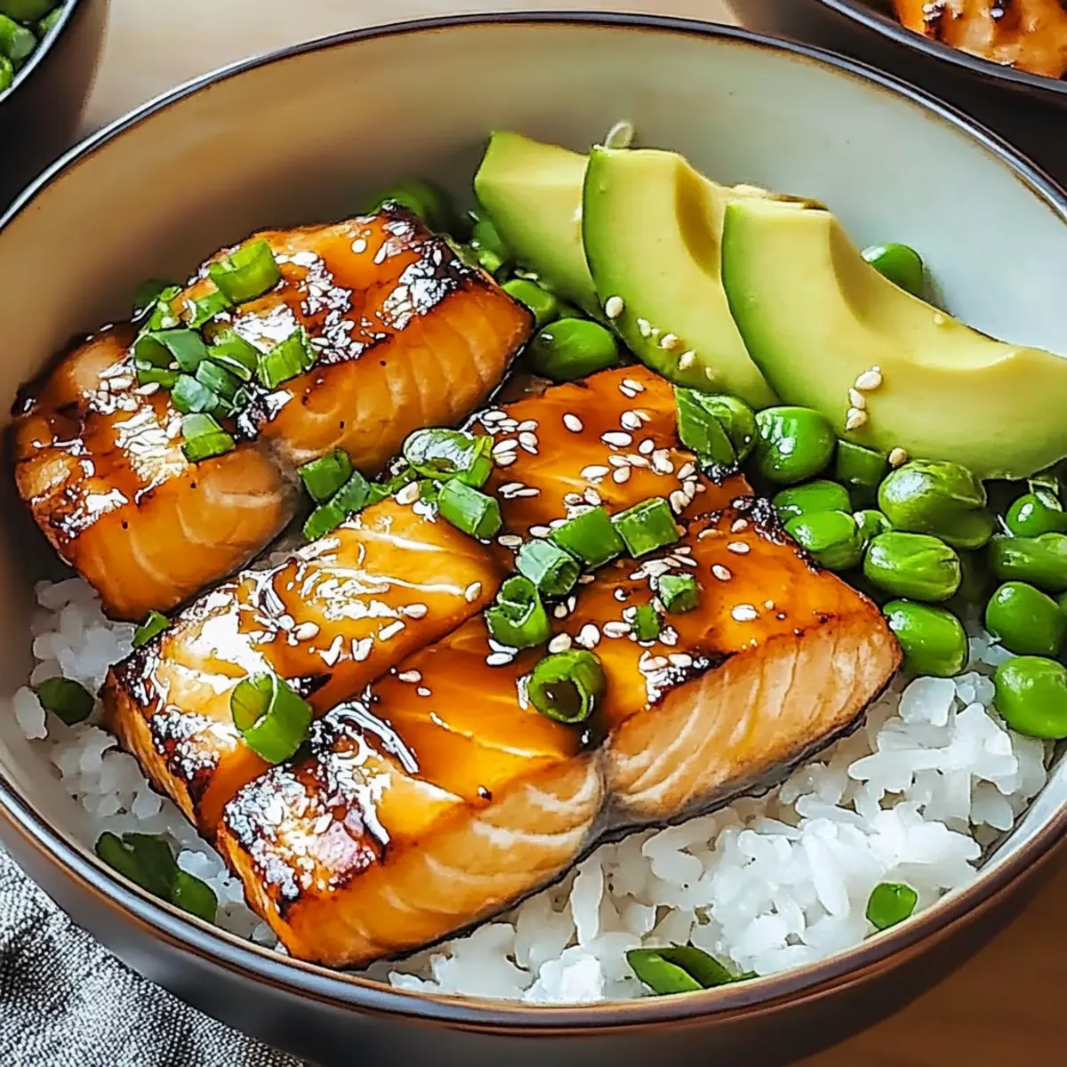 Crispy Salmon and Rice Bowl