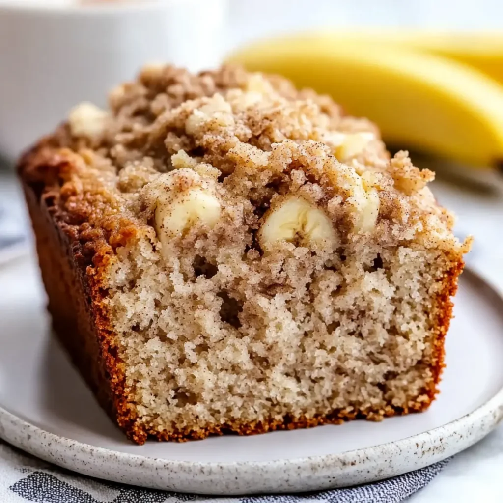 Cinnamon Crumble Banana Bread