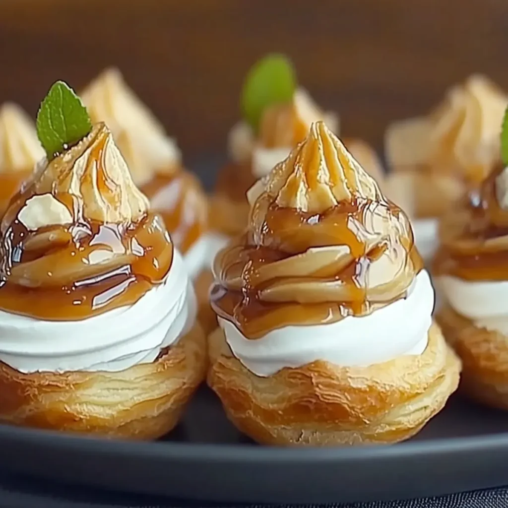 Caramel Apple Cream Puffs