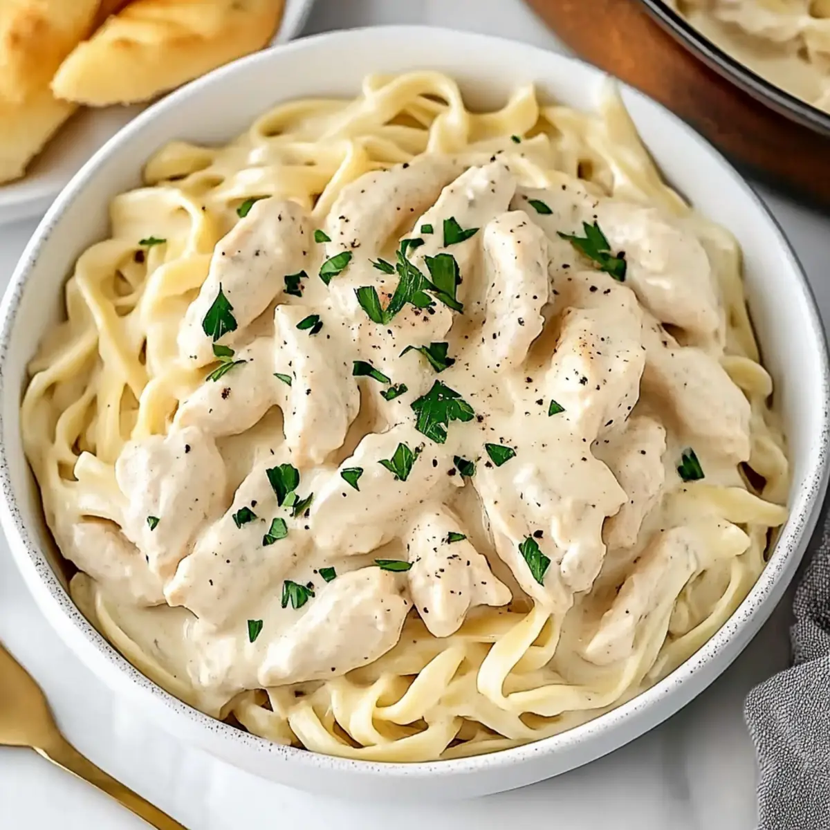 Delicious Copycat Olive Garden Chicken Alfredo in a Crockpot