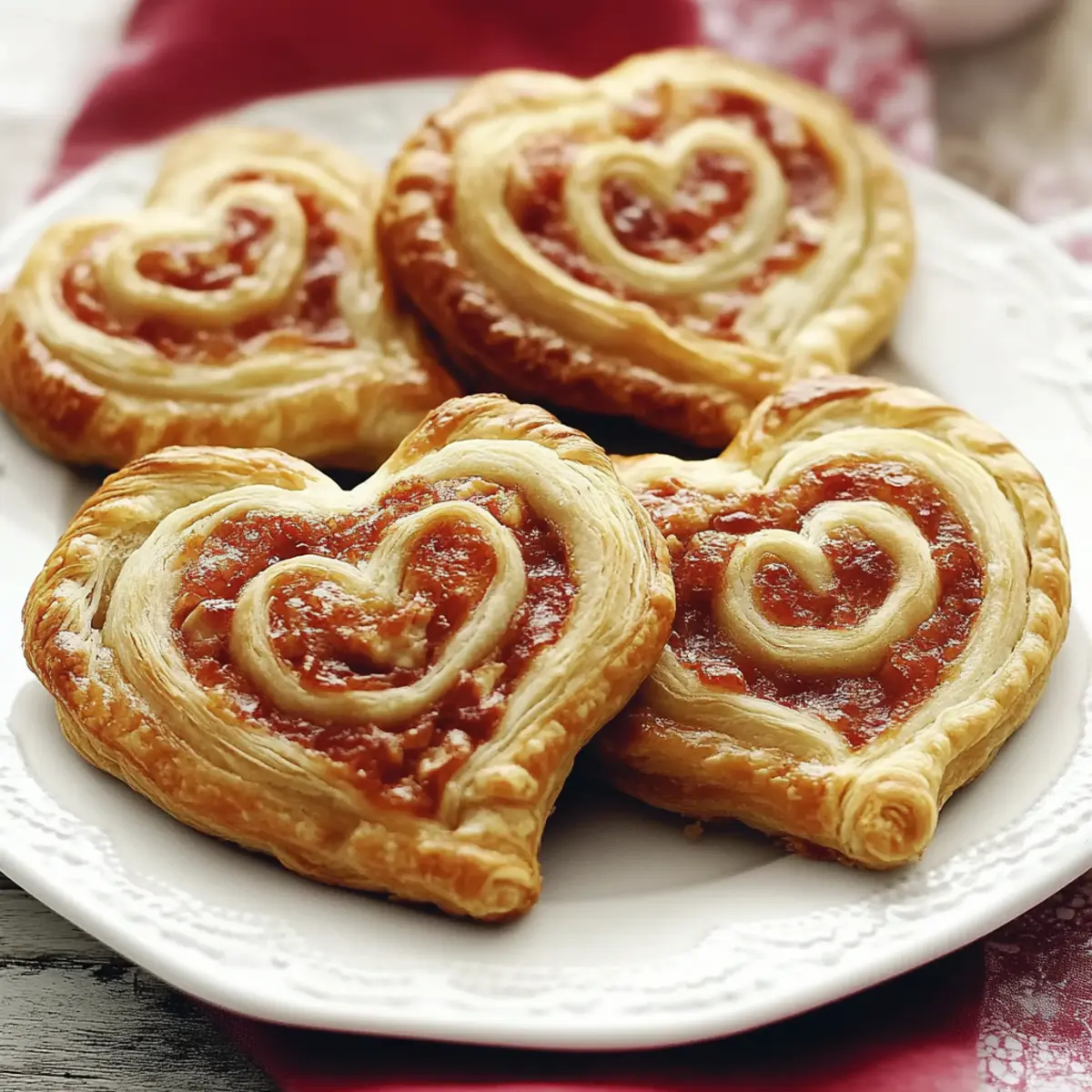 Chicken Stuffed Crescent Hearts