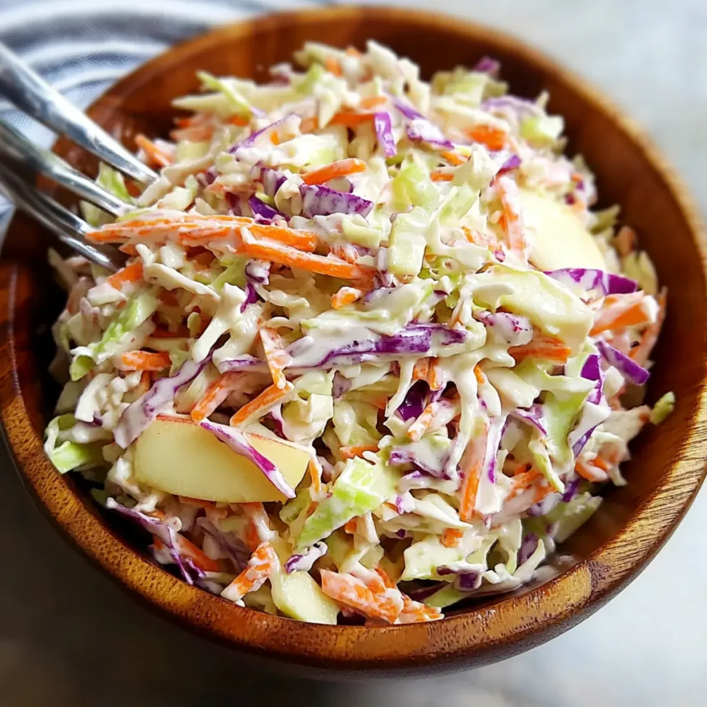 Delicious Apple Crunch Coleslaw
