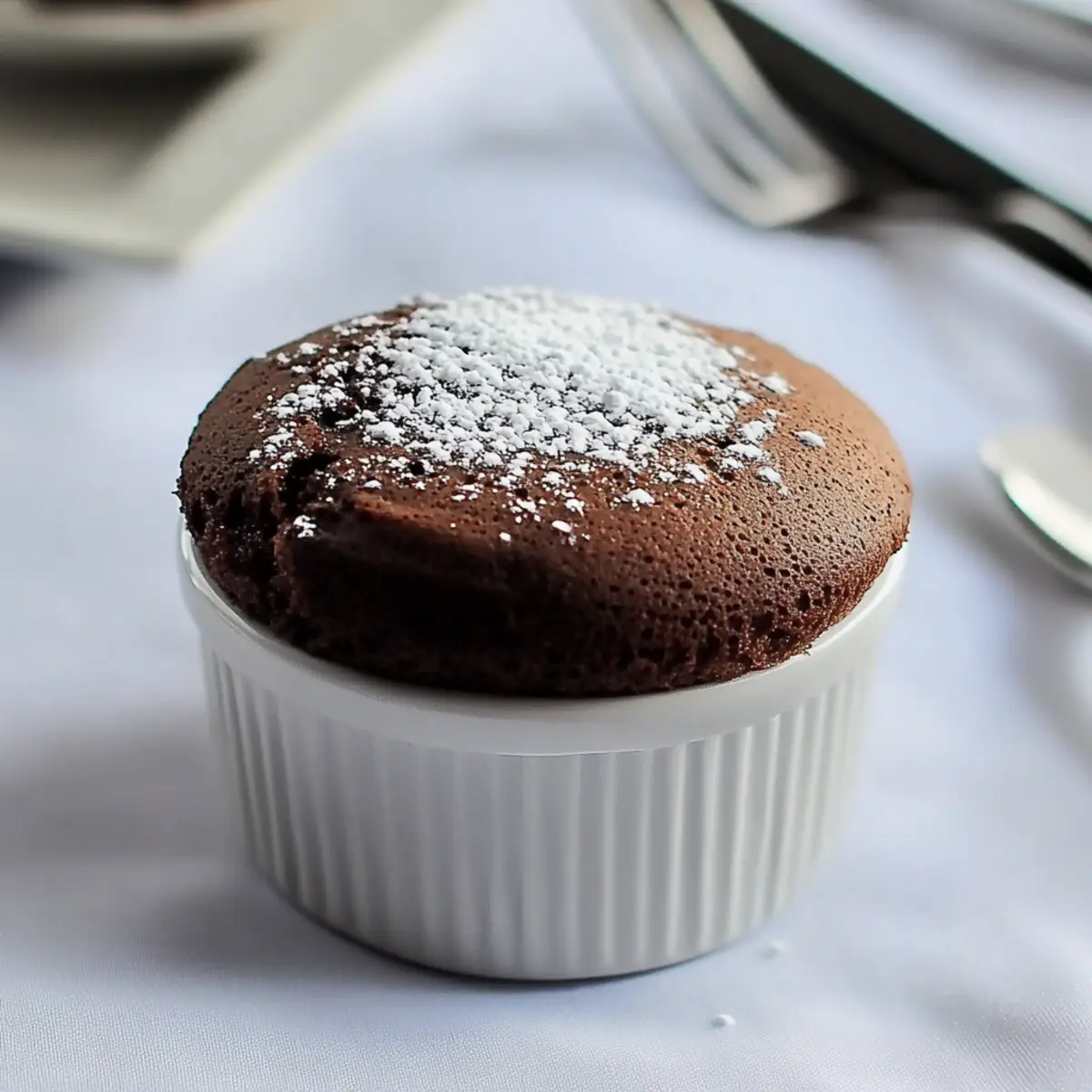 Light Low-Fat Chocolate Soufflé