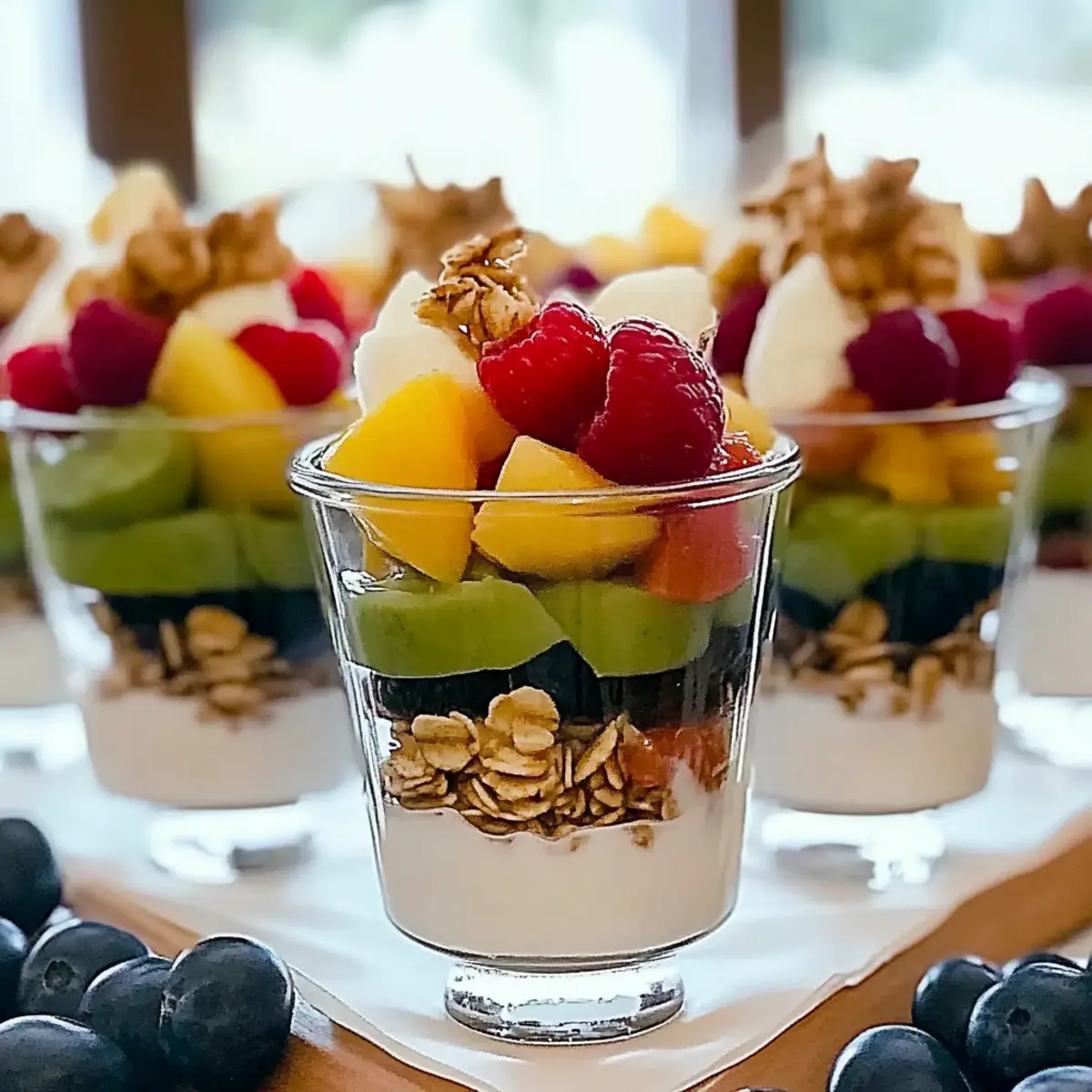 Fancy Yogurt Parfait Brunch Bar Setup