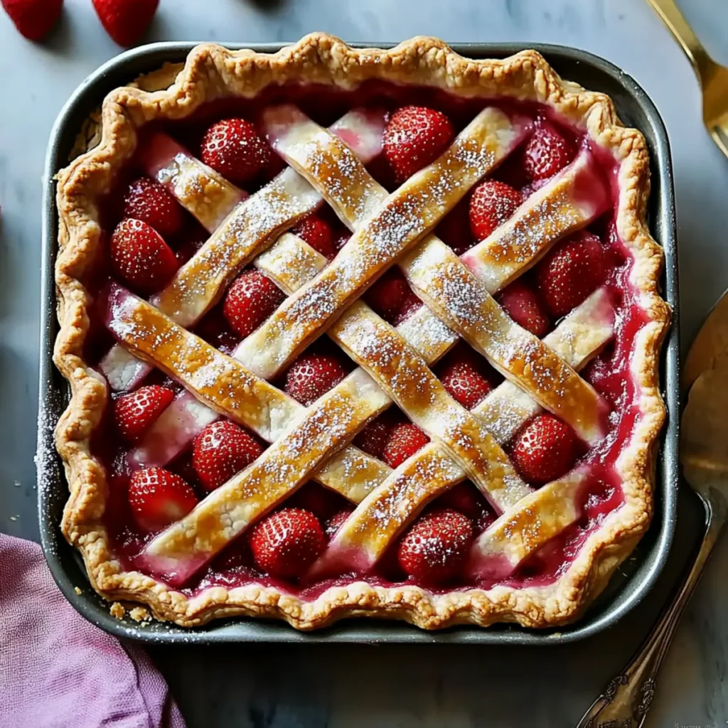 Delicious Strawberry Lattice Pie Recipe for Summer Desserts