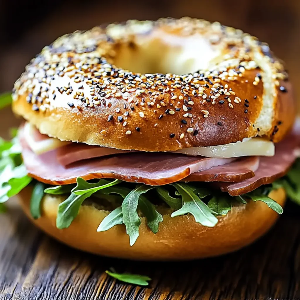 Delicious Ham & Gruyère Bagel Recipe for a Healthy Lunch
