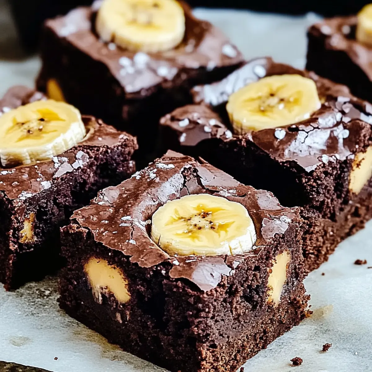 Chocolate Banana Bread Peanut Butter Brownies