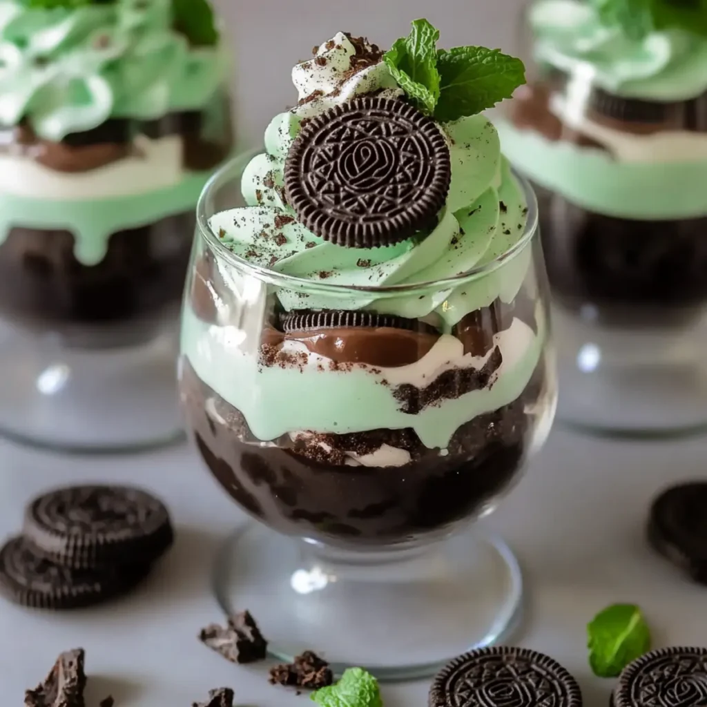 Delicious Mint Oreo Parfaits: A Simple No-Bake Dessert Recipe
