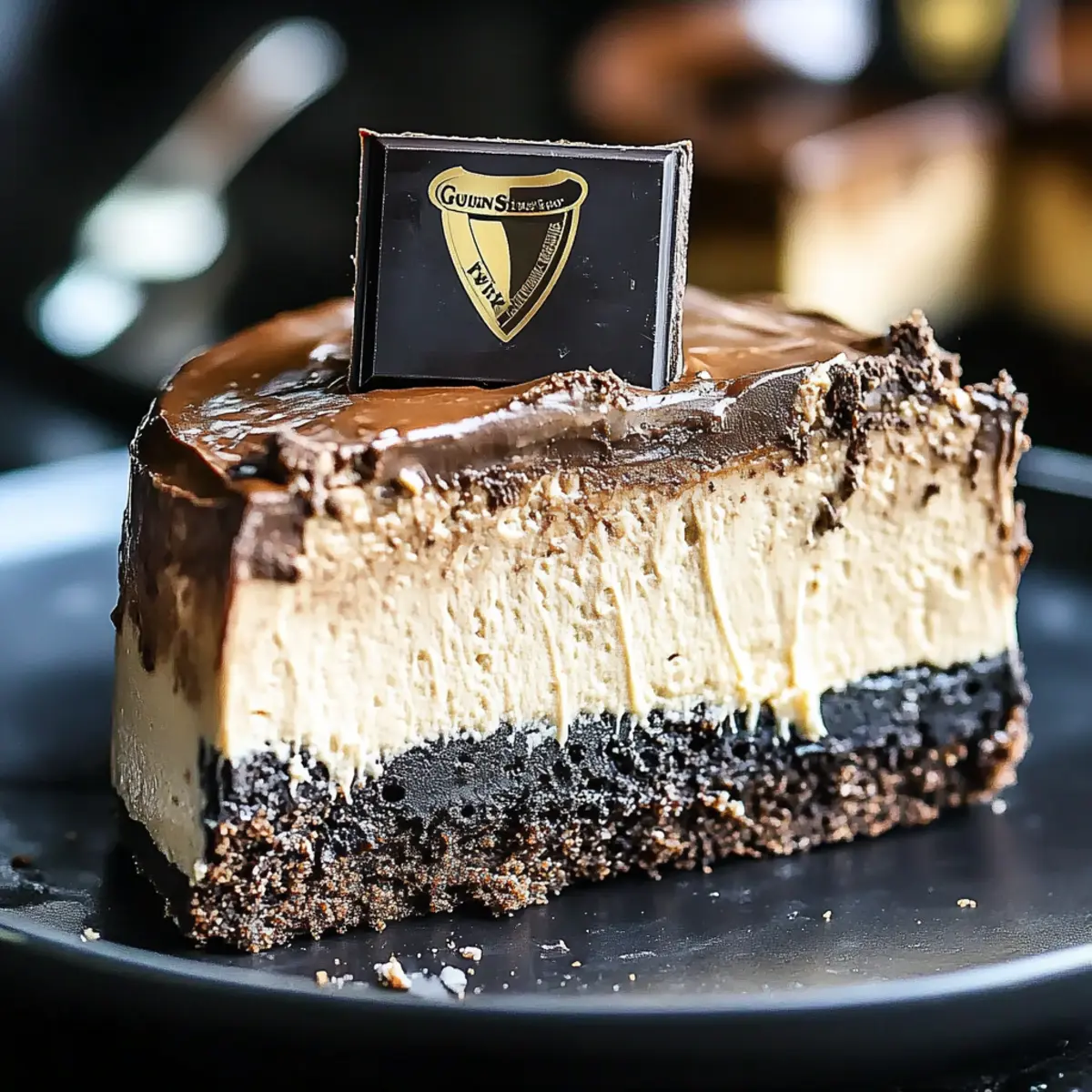 Guinness Chocolate Cheesecake