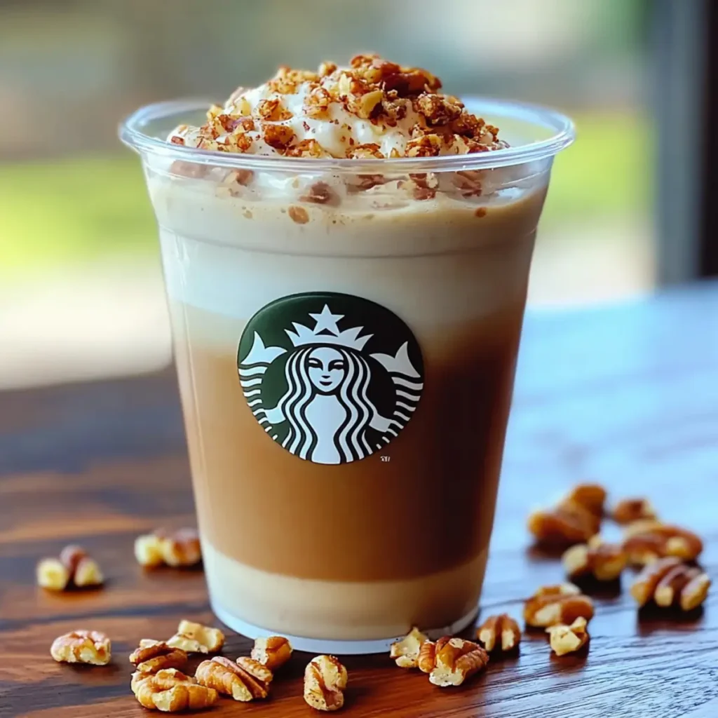 Iced Pecan Crunch Oatmilk Latte