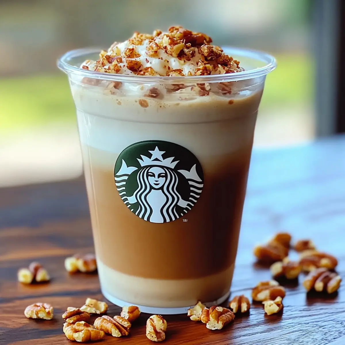 Iced Pecan Crunch Oatmilk Latte