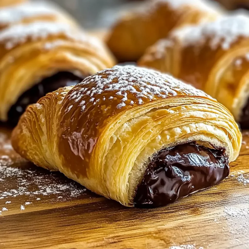 Easy Chocolate Croissants