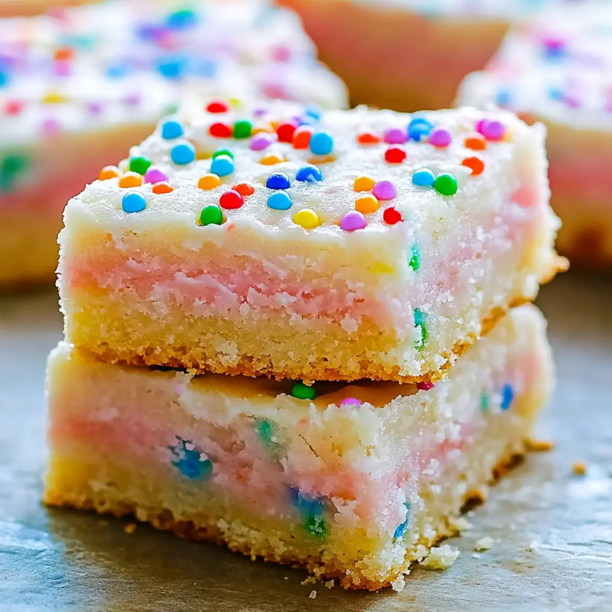 Delicious Frosted Sugar Cookie Bars Recipe with Sprinkles
