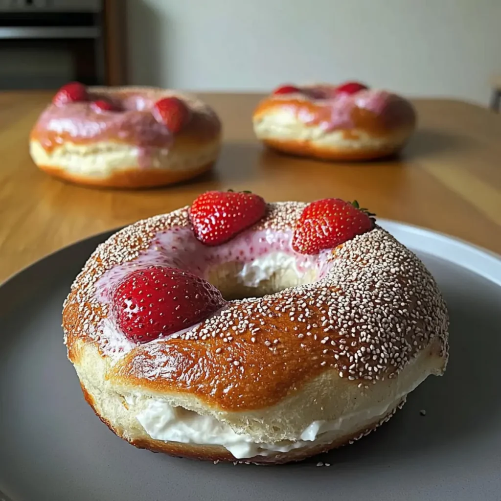 Strawberry Bagels