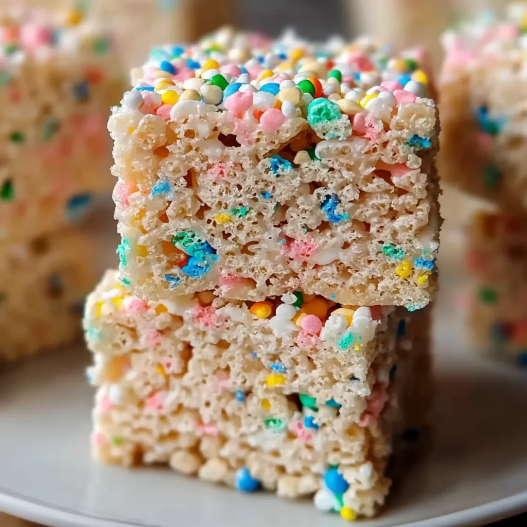Funfetti Rice Krispie Treats