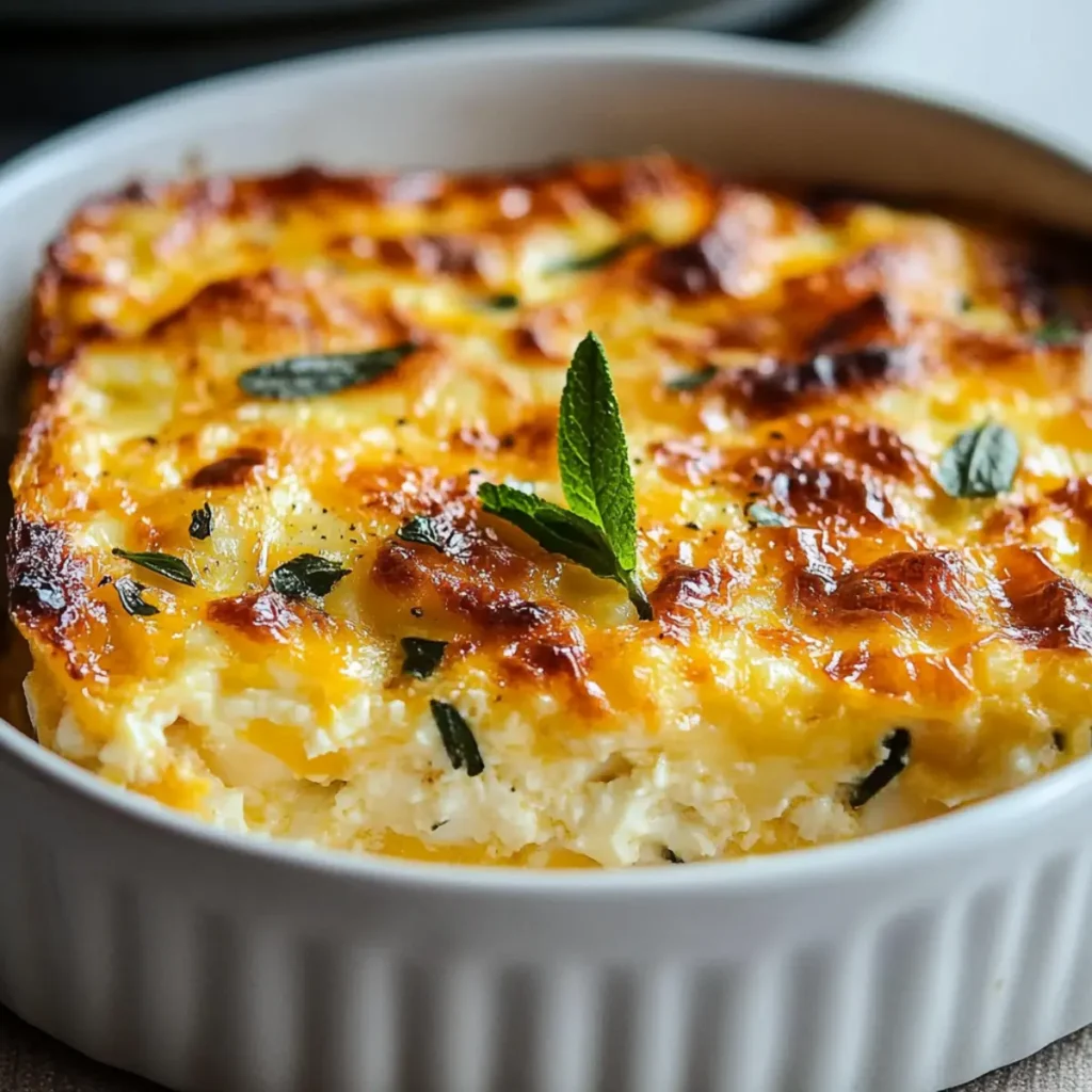 Egg Gratin with Cottage Cheese