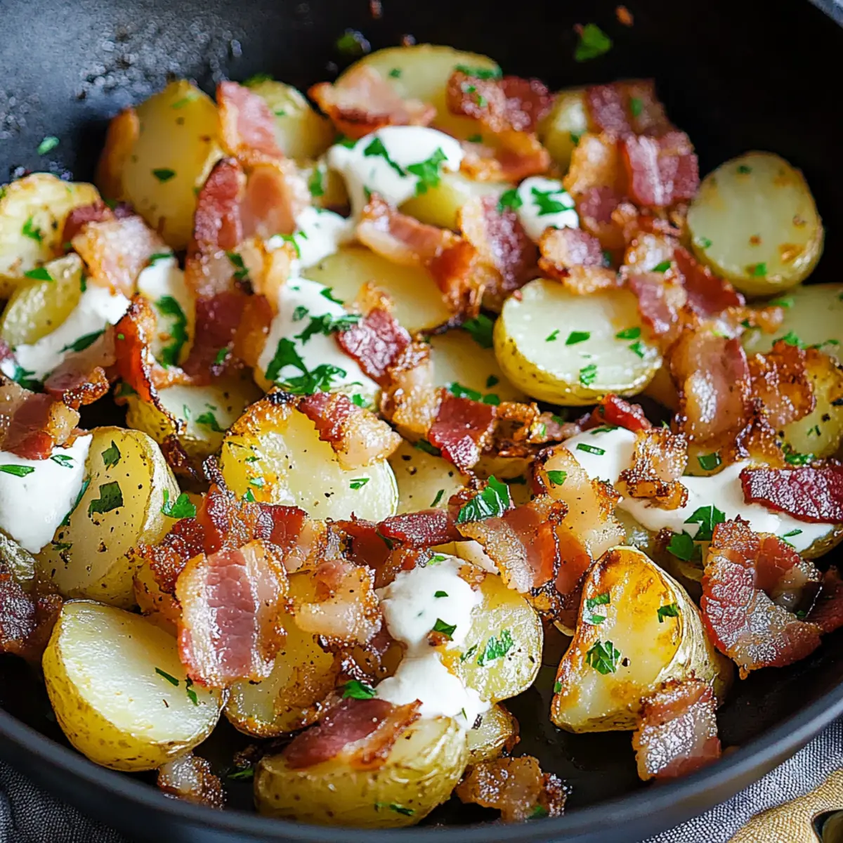 Crispy Irish Bacon Potato Skillet